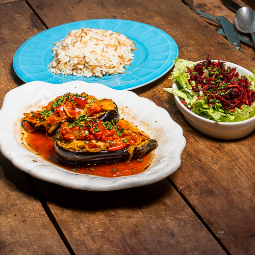 „Imam hat`s umgehauen“- Vegan belegte Melanzani